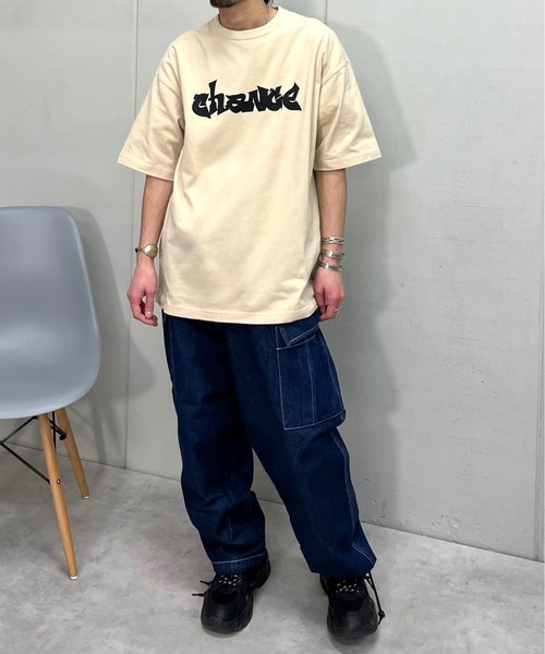 RGY（アールジーワイ）の「ビリヤード両面プリント ビッグシルエットTシャツ（Tシャツ/カットソー・メンズ・ブラック/ライトベージュ/ホワイト・LARGE/MEDIUM）」の8枚目の写真