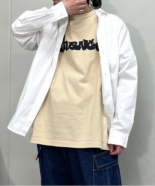 RGY（アールジーワイ）の「ビリヤード両面プリント ビッグシルエットTシャツ（Tシャツ/カットソー・メンズ・ブラック/ライトベージュ/ホワイト・LARGE/MEDIUM）」の10枚目の写真