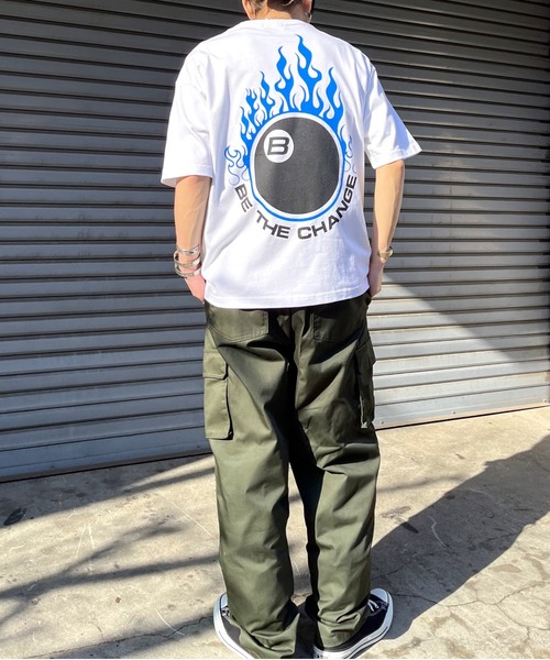 RGY（アールジーワイ）の「ビリヤード両面プリント ビッグシルエットTシャツ（Tシャツ/カットソー・メンズ・ブラック/ライトベージュ/ホワイト・LARGE/MEDIUM）」の18枚目の写真