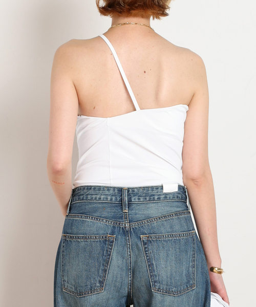 AP STUDIO(エーピーストゥディオ)の「【DAWN/ダン】ONE SHOULDER TOP(その他アンダーウェア/インナー・レディース・ブラック/ホワイト・38/36)」の5枚目の写真