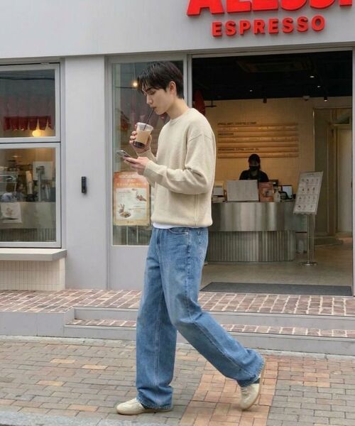 BASIC LABEL（ベーシックラベル）の「Frame wide-washed denim pants 5 Color [BLBD_5011]（デニムパンツ・レディース・ブルー/インディゴブルー/ライトブルー/ブラック/ブラック系その他2・X-SMALL/SMALL/MEDIUM/LARGE/X-LARGE）」の11枚目の写真