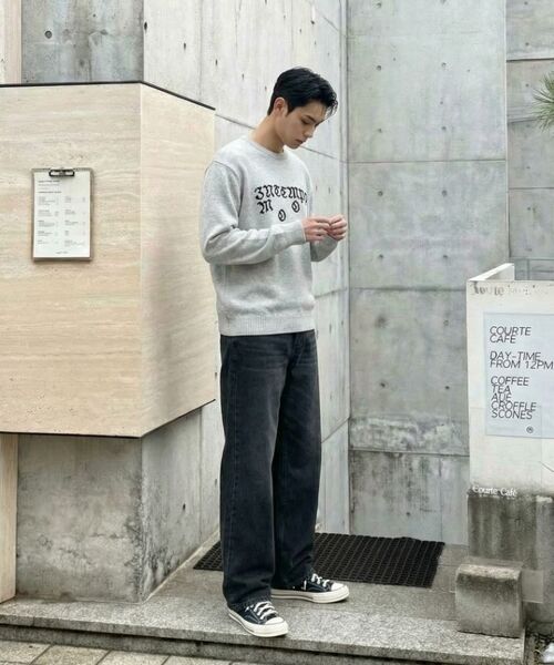 BASIC LABEL（ベーシックラベル）の「Frame wide-washed denim pants 5 Color [BLBD_5011]（デニムパンツ・レディース・ブルー/インディゴブルー/ライトブルー/ブラック/ブラック系その他2・X-SMALL/SMALL/MEDIUM/LARGE/X-LARGE）」の13枚目の写真