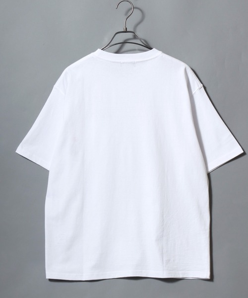 ANPAS（アンパス）の「Short-Sleeve Embroidered Chest Pocket Tee / 胸ポケット刺繍半袖Tシャツ 花 猫モチーフ メンズ レディース トップス（Tシャツ/カットソー・メンズ・ホワイト系1/ホワイト系2/ブラック系1/ブラック系2・M/L）」の11枚目の写真