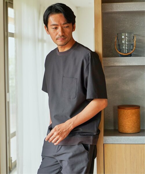 ikka(イッカ)の「【接触冷感】シアサッカーシャツT(Tシャツ/カットソー・メンズ・チャコール/ブルー/カーキ/ブラウン・XL/L/M/S)」の11枚目の写真