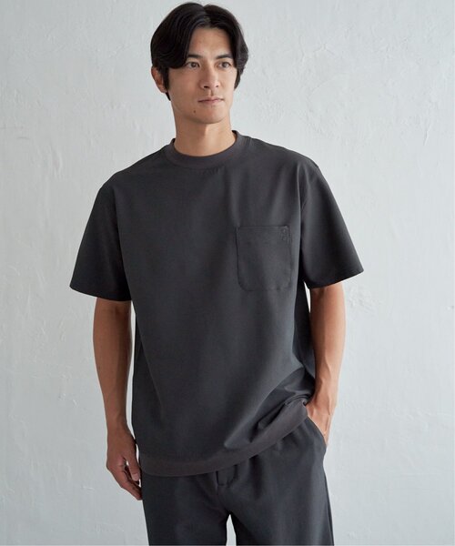 ikka(イッカ)の「【接触冷感】シアサッカーシャツT(Tシャツ/カットソー・メンズ・チャコール/ブルー/カーキ/ブラウン・XL/L/M/S)」の14枚目の写真