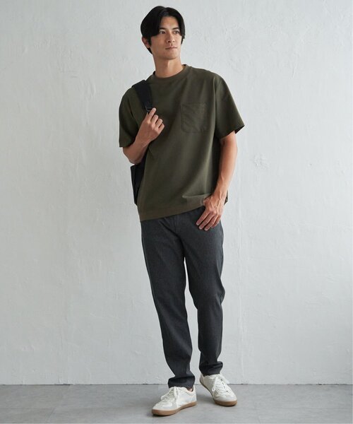 ikka(イッカ)の「【接触冷感】シアサッカーシャツT(Tシャツ/カットソー・メンズ・チャコール/ブルー/カーキ/ブラウン・XL/L/M/S)」の18枚目の写真