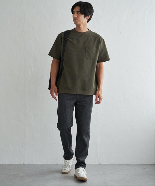 ikka(イッカ)の「【接触冷感】シアサッカーシャツT(Tシャツ/カットソー・メンズ・チャコール/ブルー/カーキ/ブラウン・XL/L/M/S)」の19枚目の写真