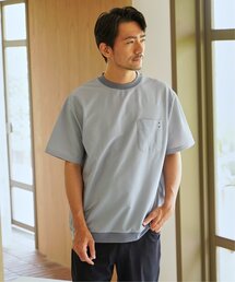 【接触冷感】シアサッカーシャツT