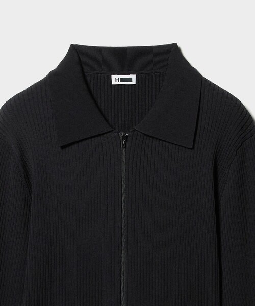H BEAUTY&YOUTH UNITED ARROWS(エイチビューティーアンドユースユナイテッドアローズ)の「<H>レーヨンナイロン リブジップカーディガン(カーディガン/ボレロ・レディース・ブラック・FREE)」の13枚目の写真