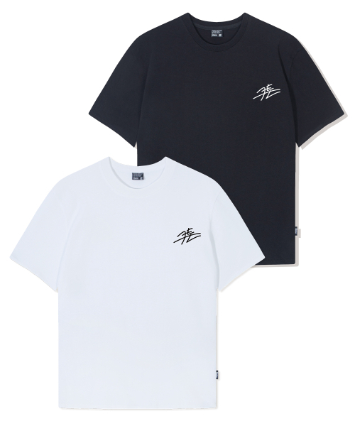 QUTON(ク―トン)の「シグニチャースモールロゴオーバーサイズヘビーハーフTシャツ_ブラック(Tシャツ/カットソー・メンズ・ブラック・1/2/3/4)」の4枚目の写真