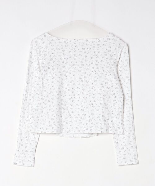 CeLess(セレス)の「Floral Bolero & Camisole / 小花柄ボレロ&キャミソールセット(キャミソール・レディース・ブラック/ホワイト・FREE)」の3枚目の写真