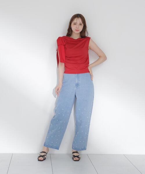 PROPORTION BODY DRESSING(プロポーションボディドレッシング)の「パールデニム / 1216237700(デニムパンツ・レディース・ブルー/ブルー系その他・P/S/MEDIUM)」の6枚目の写真