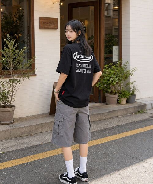 ARTISTWEAR（アーティストウェア）の「[ATW] ブラックボンクラブ 半袖Tシャツ - 2COLOR（Tシャツ/カットソー・レディース・ホワイト/ブラック・SMALL/MEDIUM/LARGE/X-LARGE/XX-LARGE/XXXX-LARGE）」の9枚目の写真