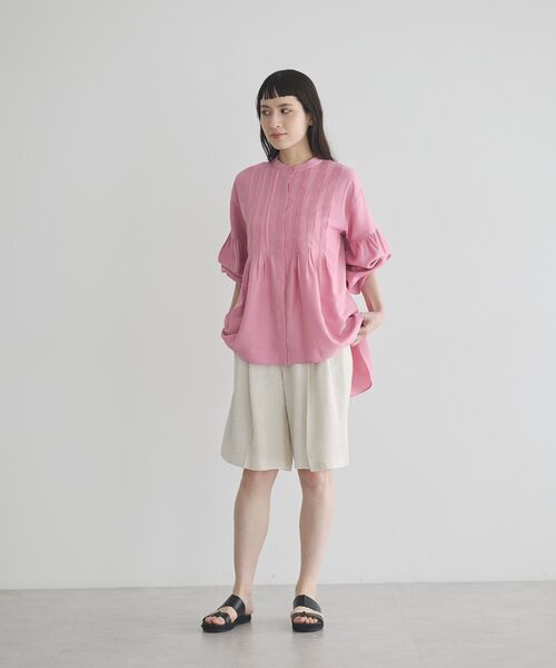 GARAGE OF GOOD CLOTHING(ガレージオブグッドクロージング)の「リネンクロスショートパンツ(その他パンツ・レディース・ホワイト系その他2/ベージュ・FREE)」の16枚目の写真