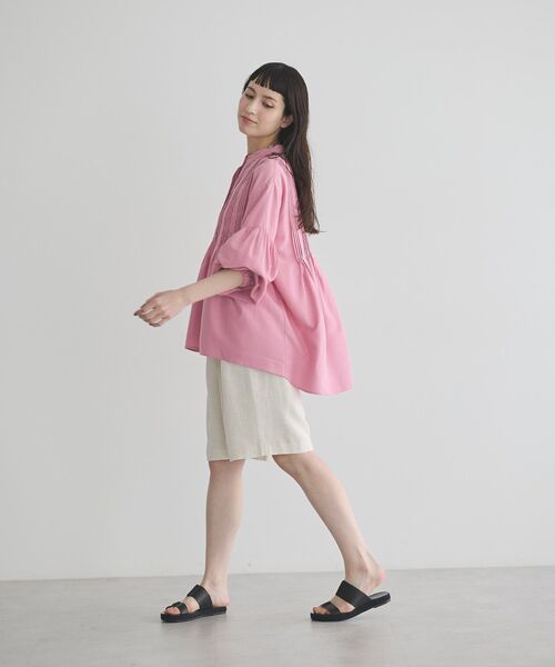 GARAGE OF GOOD CLOTHING(ガレージオブグッドクロージング)の「リネンクロスショートパンツ(その他パンツ・レディース・ホワイト系その他2/ベージュ・FREE)」の17枚目の写真