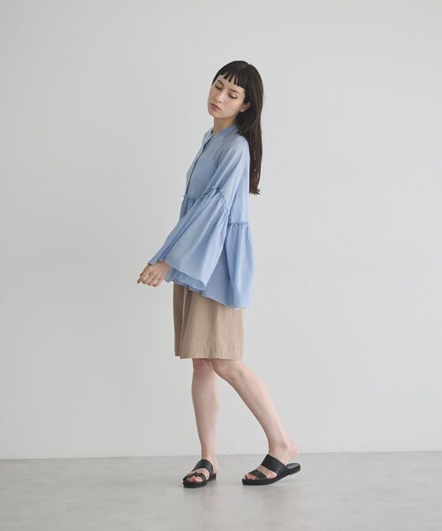 GARAGE OF GOOD CLOTHING(ガレージオブグッドクロージング)の「リネンクロスショートパンツ(その他パンツ・レディース・ホワイト系その他2/ベージュ・FREE)」の8枚目の写真
