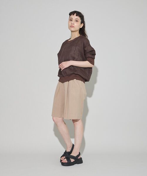 GARAGE OF GOOD CLOTHING(ガレージオブグッドクロージング)の「リネンクロスショートパンツ(その他パンツ・レディース・ホワイト系その他2/ベージュ・FREE)」の21枚目の写真
