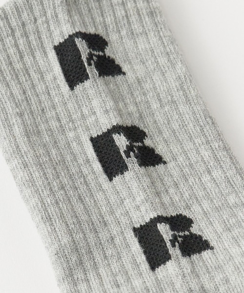 Russell Athletic(ラッセルアスレティック)の「RUSSELL ATHLETIC / ラッセルアスレティック Russell Three Logo Socks ブランドロゴ ソックス ジャガード 靴下 メンズ 2026年 夏 夏服(ソックス/靴下・メンズ・グレー/ホワイト/ブラック・FREE)」の15枚目の写真