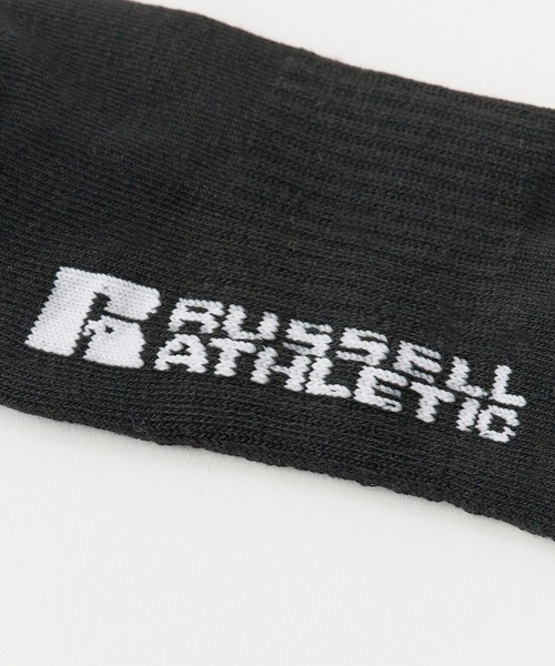 Russell Athletic(ラッセルアスレティック)の「RUSSELL ATHLETIC / ラッセルアスレティック Russell Three Logo Socks ブランドロゴ ソックス ジャガード 靴下 メンズ 2026年 夏 夏服(ソックス/靴下・メンズ・グレー/ホワイト/ブラック・FREE)」の10枚目の写真