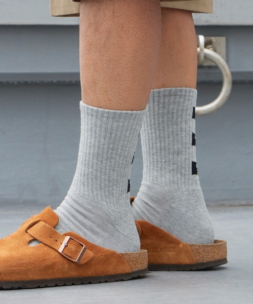 Russell Athletic(ラッセルアスレティック)の「RUSSELL ATHLETIC / ラッセルアスレティック Russell Three Logo Socks ブランドロゴ ソックス ジャガード 靴下 メンズ 2026年 夏 夏服(ソックス/靴下・メンズ・グレー/ホワイト/ブラック・FREE)」の7枚目の写真
