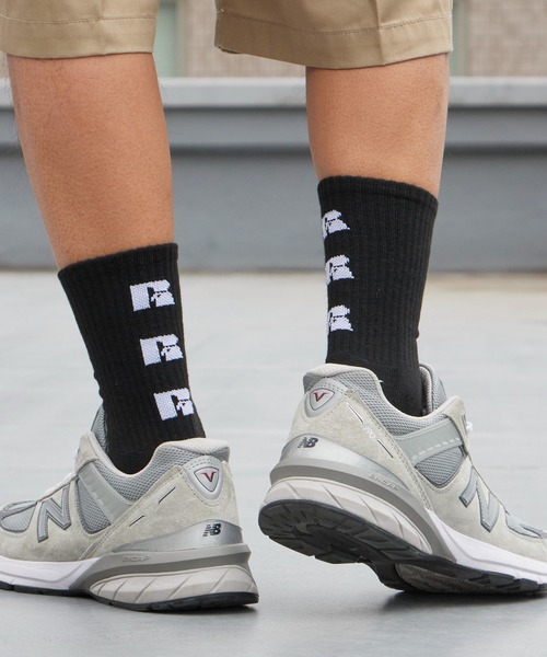 Russell Athletic(ラッセルアスレティック)の「RUSSELL ATHLETIC / ラッセルアスレティック Russell Three Logo Socks ブランドロゴ ソックス ジャガード 靴下 メンズ 2026年 夏 夏服(ソックス/靴下・メンズ・グレー/ホワイト/ブラック・FREE)」の18枚目の写真