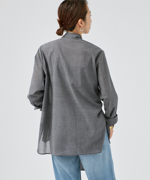 VERMEIL par iena(ヴェルメイユパーイエナ)の「Glen Check ボウブラウス(シャツ/ブラウス・レディース・その他4/その他1・FREE)」の7枚目の写真