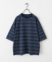 6C55 ボーダーワイド ドロスト Tシャツ