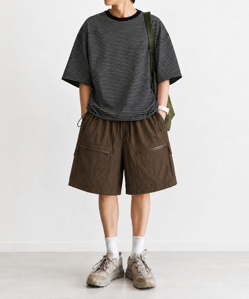 CALIFORNIA OUTFITTERS(カリフォルニア アウトフィッターズ)の「6C55 ボーダーワイド ドロスト Tシャツ(Tシャツ/カットソー・メンズ・グレー/ホワイト/ブラック/アイボリー・FREE)」の3枚目の写真
