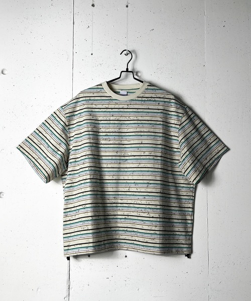 CALIFORNIA OUTFITTERS(カリフォルニア アウトフィッターズ)の「6C55 ボーダーワイド ドロスト Tシャツ(Tシャツ/カットソー・メンズ・グレー/ホワイト/ブラック/アイボリー・FREE)」の10枚目の写真