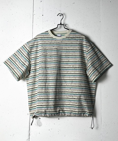 CALIFORNIA OUTFITTERS(カリフォルニア アウトフィッターズ)の「6C55 ボーダーワイド ドロスト Tシャツ(Tシャツ/カットソー・メンズ・グレー/ホワイト/ブラック/アイボリー・FREE)」の11枚目の写真