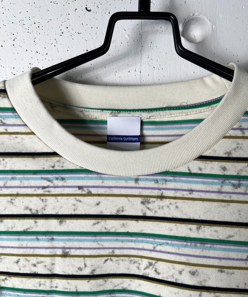 CALIFORNIA OUTFITTERS(カリフォルニア アウトフィッターズ)の「6C55 ボーダーワイド ドロスト Tシャツ(Tシャツ/カットソー・メンズ・グレー/ホワイト/ブラック/アイボリー・FREE)」の12枚目の写真