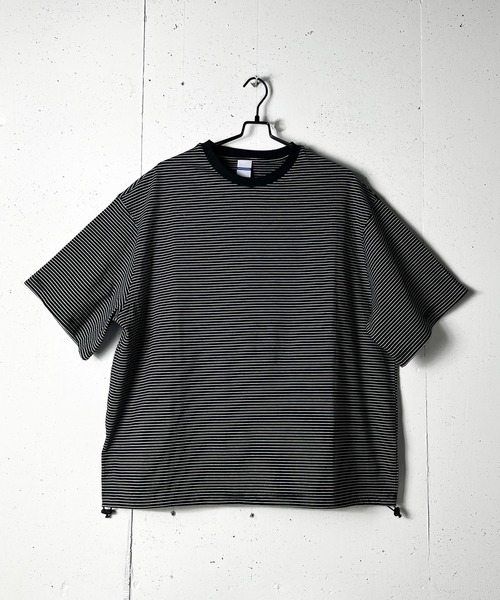 CALIFORNIA OUTFITTERS(カリフォルニア アウトフィッターズ)の「6C55 ボーダーワイド ドロスト Tシャツ(Tシャツ/カットソー・メンズ・グレー/ホワイト/ブラック/アイボリー・FREE)」の15枚目の写真