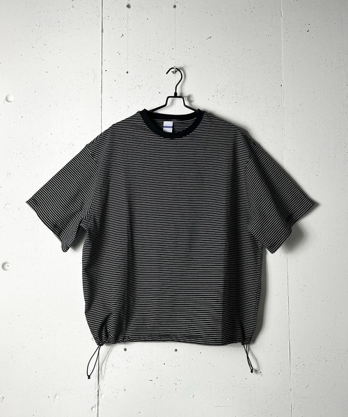CALIFORNIA OUTFITTERS(カリフォルニア アウトフィッターズ)の「6C55 ボーダーワイド ドロスト Tシャツ(Tシャツ/カットソー・メンズ・グレー/ホワイト/ブラック/アイボリー・FREE)」の16枚目の写真
