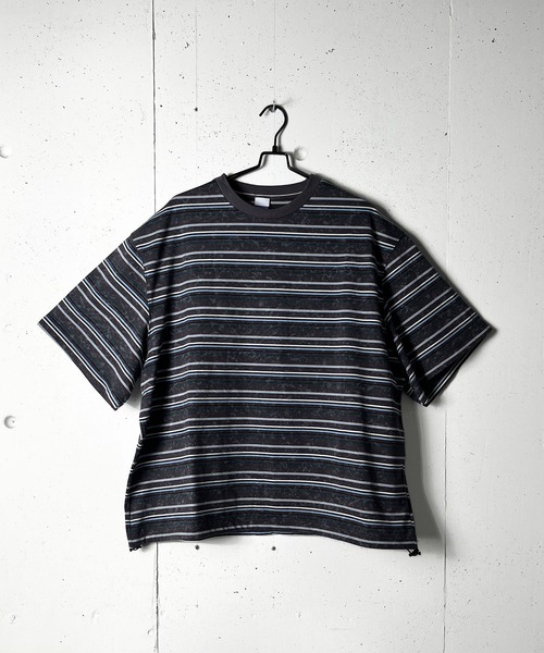 CALIFORNIA OUTFITTERS(カリフォルニア アウトフィッターズ)の「6C55 ボーダーワイド ドロスト Tシャツ(Tシャツ/カットソー・メンズ・グレー/ホワイト/ブラック/アイボリー・FREE)」の21枚目の写真