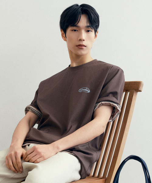 MINDBRIDGE（マインドブリッジ）の「[UNS]エアクール_グラフィックセミオーバーフィット半袖Tシャツ - 2カラー（Tシャツ/カットソー・メンズ・ホワイト/ブラウン・100/105/110/95）」の10枚目の写真