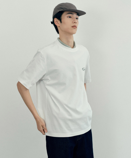 MINDBRIDGE（マインドブリッジ）の「[UNS]エアクール_グラフィックセミオーバーフィット半袖Tシャツ - 2カラー（Tシャツ/カットソー・メンズ・ホワイト/ブラウン・100/105/110/95）」の11枚目の写真