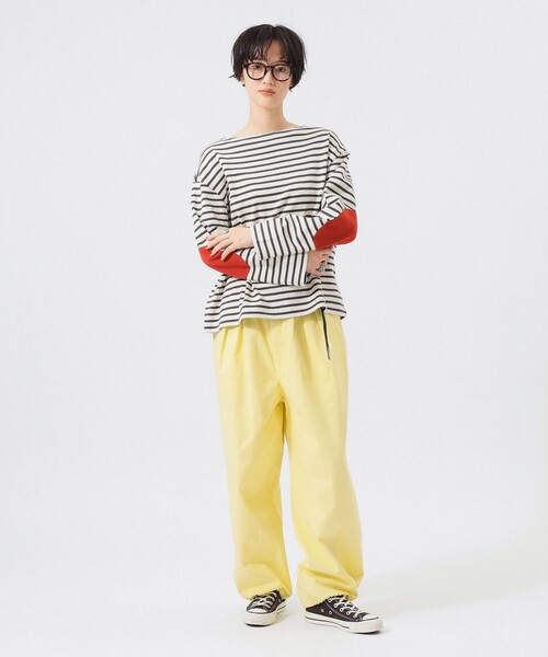 BEAMS BOY(ビームスボーイ)の「【別注】Gramicci / 2プリーツ ワイドパンツ(スウェットパンツ・レディース・ネイビー/パープル/ライトイエロー/ピンク・ONE SIZE)」の10枚目の写真
