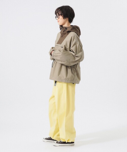 BEAMS BOY(ビームスボーイ)の「【別注】Gramicci / 2プリーツ ワイドパンツ(スウェットパンツ・レディース・ネイビー/パープル/ライトイエロー/ピンク・ONE SIZE)」の15枚目の写真