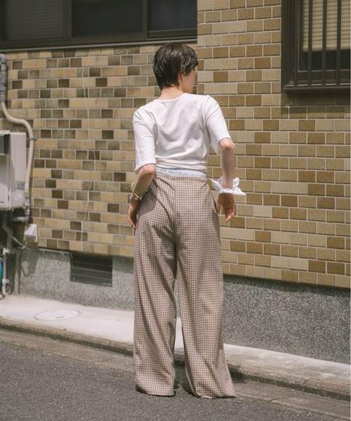 oll(オール)の「open Phoibe T(Tシャツ/カットソー・レディース・ホワイト/ブラック・FREE)」の5枚目の写真