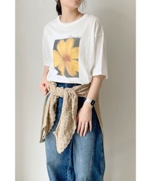 M.deux | フラワーフォトTシャツ(Tシャツ/カットソー)