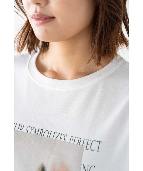 M.deux(エムドゥ)の「フラワーフォトTシャツ(Tシャツ/カットソー・レディース・ホワイト系その他/ホワイト系その他2・MEDIUM)」の15枚目の写真