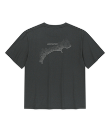 OFFGRID（オフグリッド）の「ブリジェックスエアロクールニスコーストライン半袖Tシャツ-チャコール（Tシャツ/カットソー）」