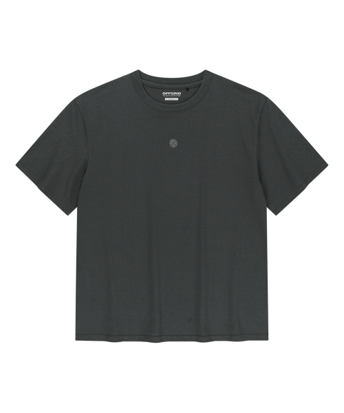 OFFGRID(オフグリッド)の「ブリジェックスエアロクールニスコーストライン半袖Tシャツ-チャコール(Tシャツ/カットソー・メンズ・その他・SMALL/LARGE/X-LARGE/MEDIUM)」の2枚目の写真