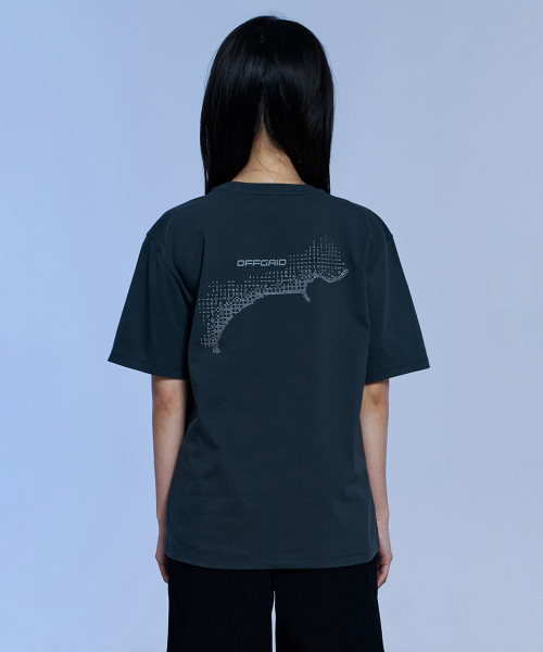 OFFGRID(オフグリッド)の「ブリジェックスエアロクールニスコーストライン半袖Tシャツ-チャコール(Tシャツ/カットソー・メンズ・その他・SMALL/LARGE/X-LARGE/MEDIUM)」の5枚目の写真