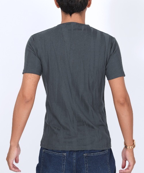 LUXSTYLE(ラグスタイル)の「半袖VネックTシャツ(Tシャツ/カットソー・メンズ・ブラック/チャコール/ホワイト・S/XL/L/M)」の11枚目の写真