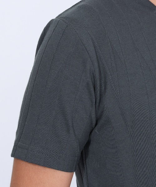 LUXSTYLE(ラグスタイル)の「半袖VネックTシャツ(Tシャツ/カットソー・メンズ・ブラック/チャコール/ホワイト・S/XL/L/M)」の13枚目の写真
