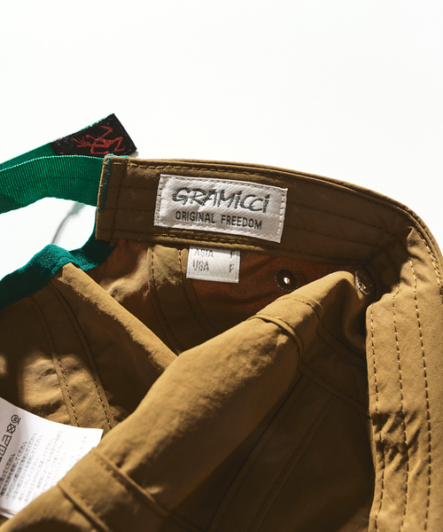 417 EDIFICE(フォーワンセブンエディフィス)の「GRAMICCI / グラミチ NYLON GRAMICCI CAP(キャップ・メンズ・キャメル/グリーン/オレンジ/カーキ・FREE)」の8枚目の写真