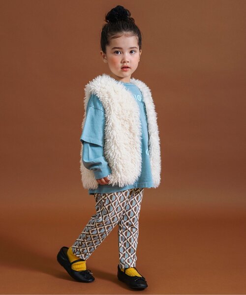 BREEZE（ブリーズ）の「【WEB限定】DAISUKIゆったり長パンツ_10分丈（その他パンツ・キッズ・グリーン/ブラウン/キャメル/チャコール/チェック/ネイビー・80/90/130/120/110/100）」の13枚目の写真