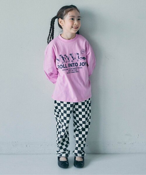 BREEZE（ブリーズ）の「【WEB限定】DAISUKIゆったり長パンツ_10分丈（その他パンツ・キッズ・グリーン/ブラウン/キャメル/チャコール/チェック/ネイビー・80/90/130/120/110/100）」の19枚目の写真
