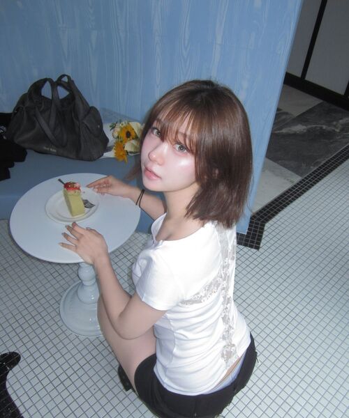 SETUP-EXE(セットアップイーエックスイー)の「LACE CROSS T-SHIRT / WHITE(Tシャツ/カットソー・レディース・その他・OS)」の7枚目の写真